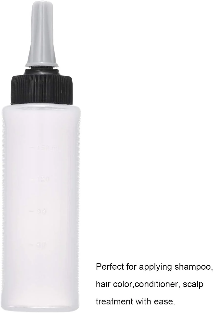 بطری فشاری Fawoonu، بطری مخلوط رنگ مو، بطری فشاری شامپو با نوک و درپوش مشکی بطری فشاری Fawoonu، بطری مخلوط رنگ مو، بطری فشاری شامپو با نوک و درپوش مشکی