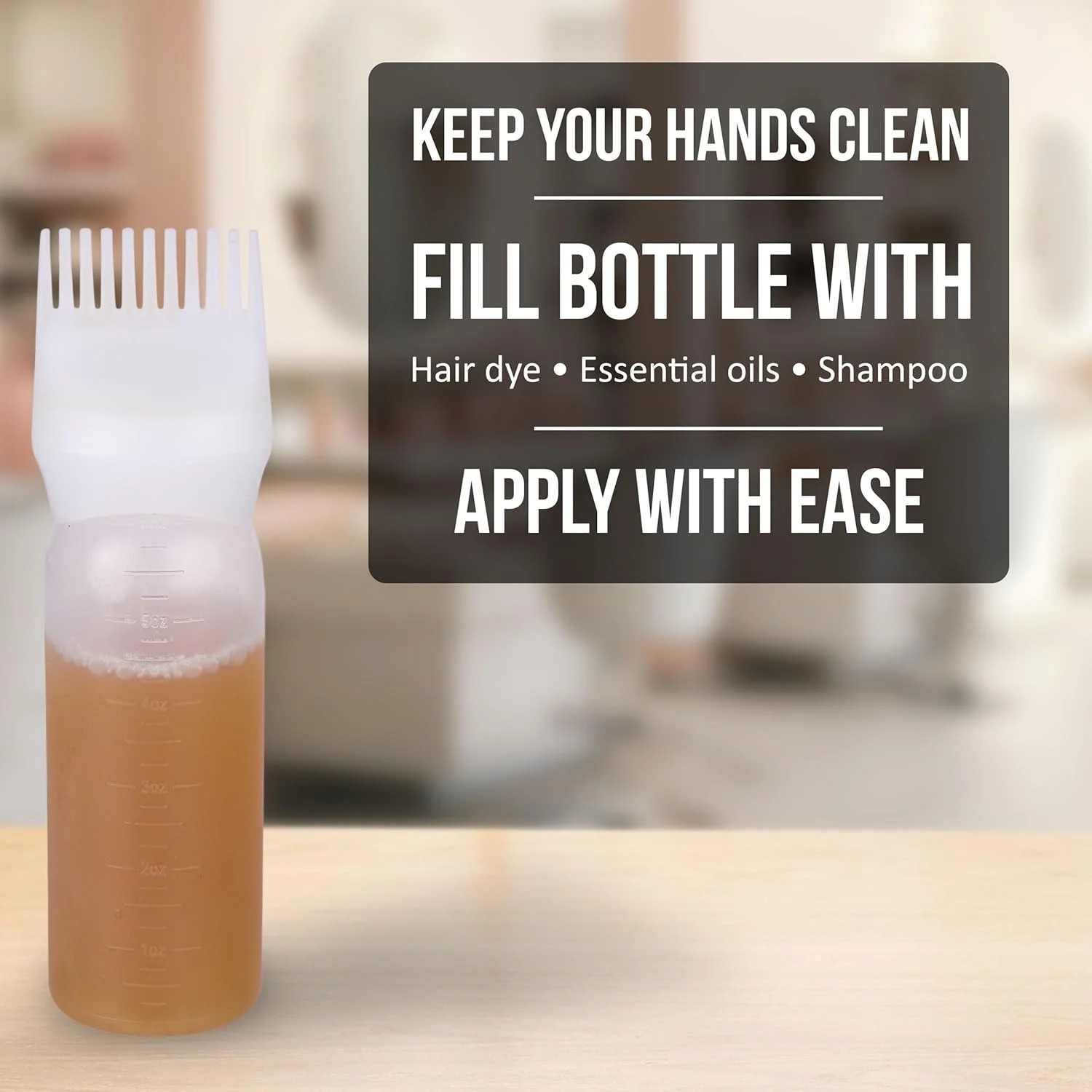 ست سه عددی بطری اپلیکاتور شانه ای Expressions - بطری های قابل پر کردن و استفاده مجدد برای استفاده آسان از روغن مو و درمان رنگ مو ست سه عددی بطری اپلیکاتور شانه ای Expressions - بطری های قابل پر کردن و استفاده مجدد برای استفاده آسان از روغن مو و درمان رنگ مو