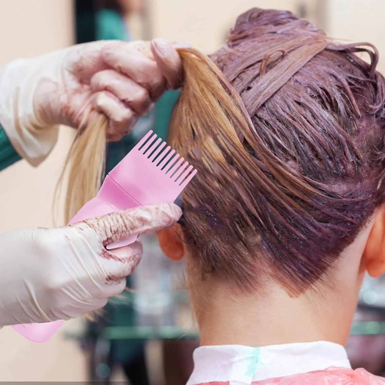 دو عدد اپلیکاتور روغن مو، بطری شانه ای برای ریشه مو، ماساژور مو، برس ماساژ پوست سر برای خانه، سالن آرایش مو (صورتی) دو عدد اپلیکاتور روغن مو، بطری شانه ای برای ریشه مو، ماساژور مو، برس ماساژ پوست سر برای خانه، سالن آرایش مو (صورتی)