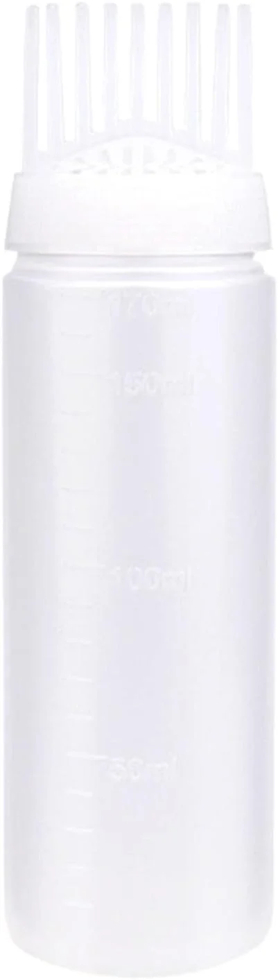 بطری روغن مو، بطری خالی اپلیکاتور روغن مو - ابزار رنگ آمیزی ایمن و بی خطر برای آرایشگاه، سالن زیبایی، خانه