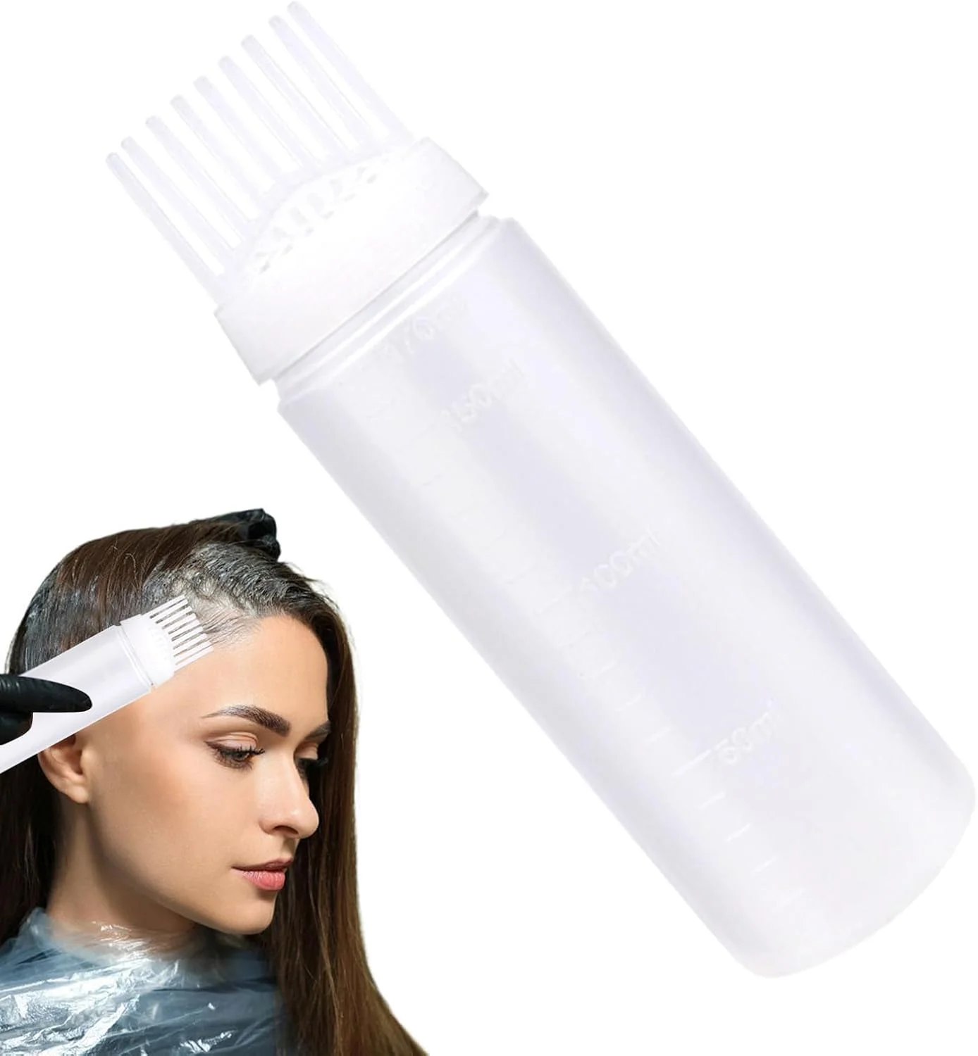 بطری اپلیکاتور رنگ مو - بطری شانه دار خالی قابل حمل برای پوست سر | ابزار رنگ چند منظوره برای سالن زیبایی، خانه و آرایشگاه