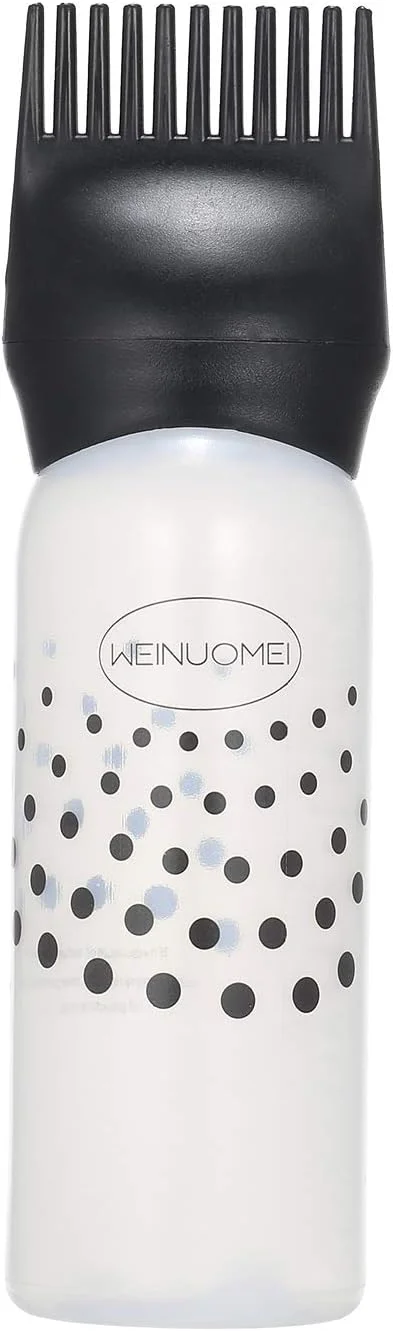 لابیموس 1 عدد بطری اپلیکاتور رنگ مو، بطری پخش کننده اپلیکاتور شانه ریشه با شانه، ابزار موی سالن