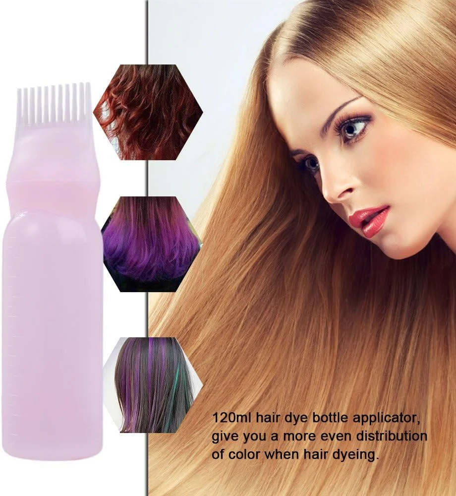 لابیموس بطری رنگ مو 120 میلی لیتری با برس اپلیکاتور و کیت پخش کننده، ابزار رنگ آمیزی مو، لوازم جانبی رنگ مو سالنی
