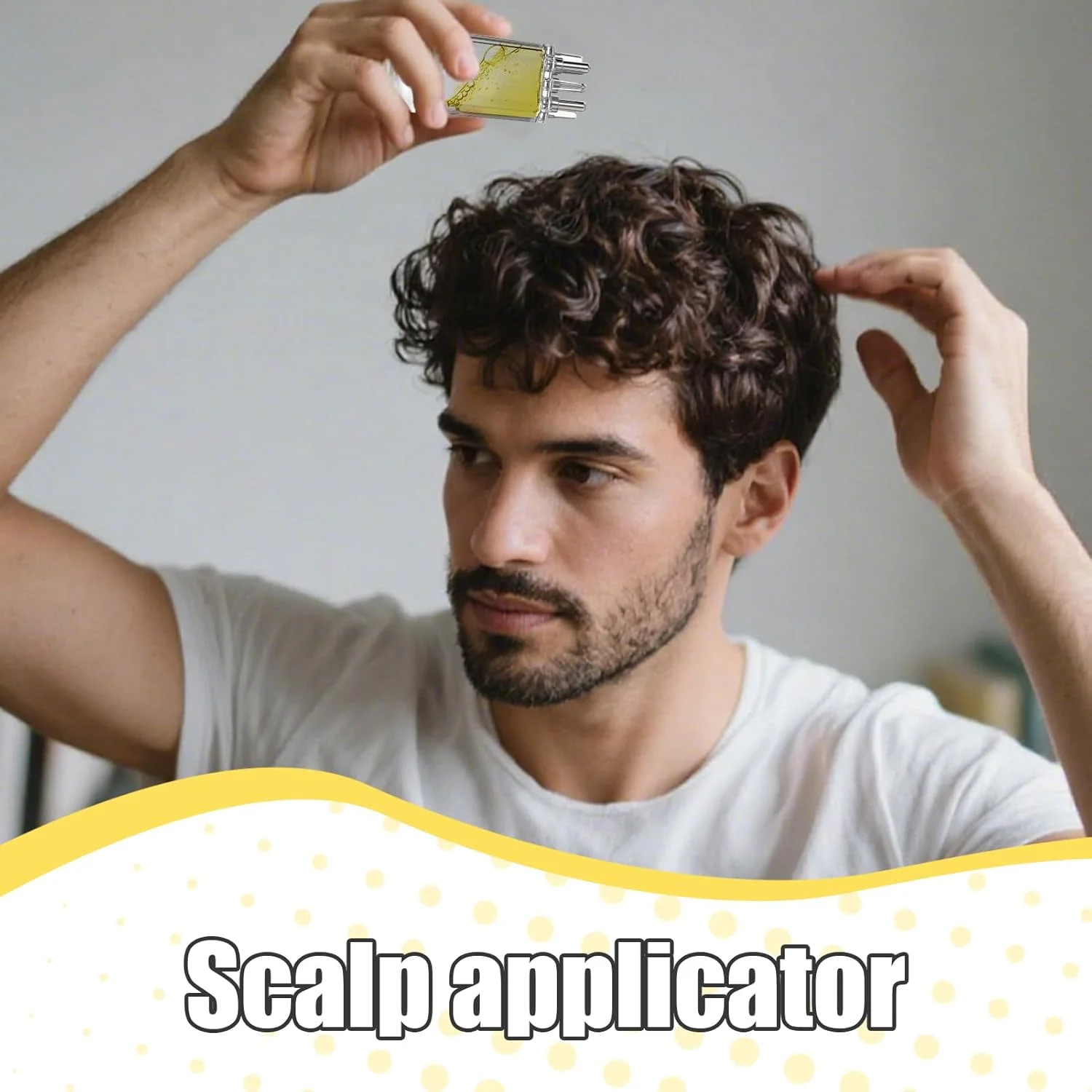 اپلیکاتور روغن برای پوست سر - شانه ماساژ پخش کننده روغن مو قابل حمل، ابزار مراقبت شخصی سبک وزن برای پدربزرگ مادربزرگ همسر شوهر جوانان نوجوانان دختر پسر دوستان زنان خانواده