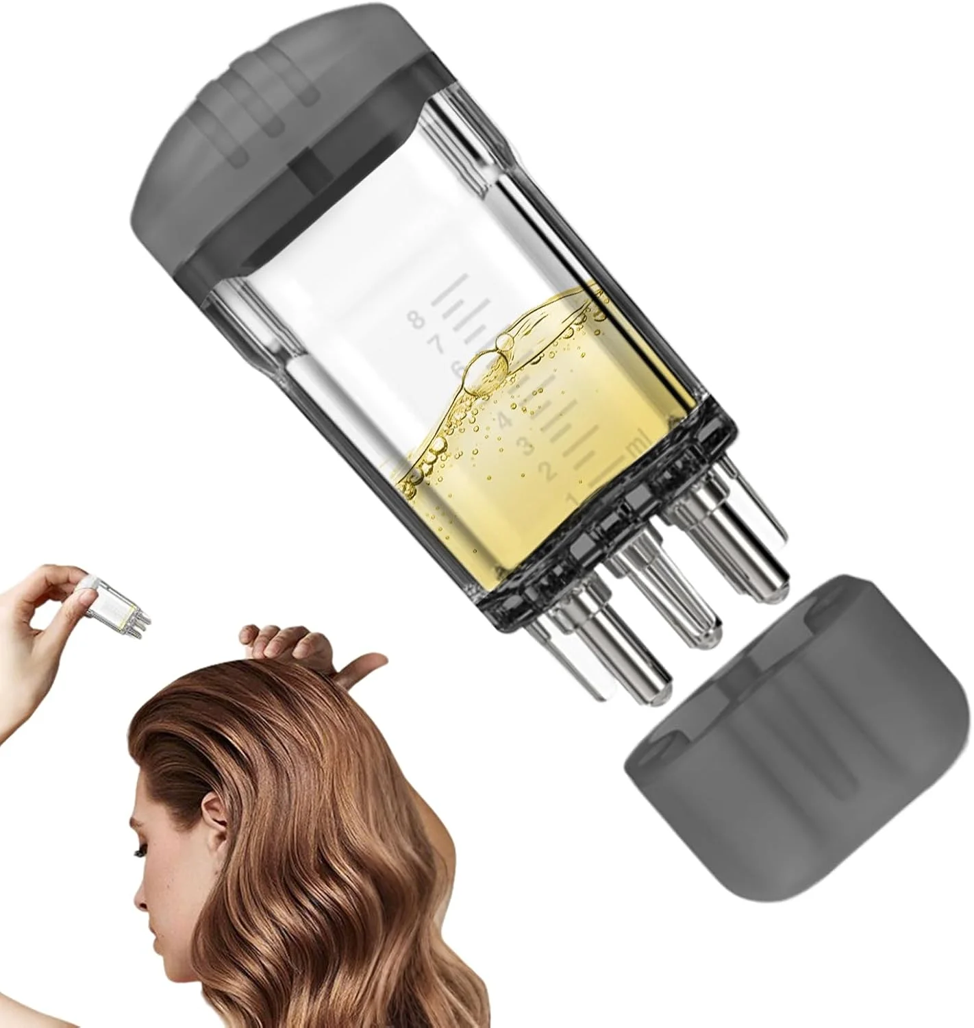 اپلیکاتور روغن مو، پخش کننده قابل حمل روغن برای توزیع یکنواخت - لوازم کوچک مراقبت شخصی برای دختر، خانواده، مردان، همسر، نوجوانان، پدربزرگ، پسر، زنان