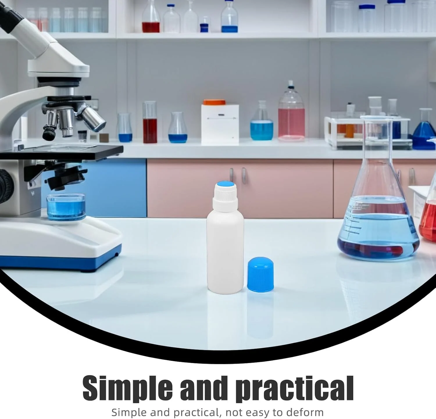 ULTECHNOVO ست 4 عددی بطری اپلیکاتور مایع پلاستیکی 100 میلی لیتری با سر اسفنجی خالی، بطری های قابل شارژ مجدد لوازم آرایشی برای استفاده در سفر و کاردستی