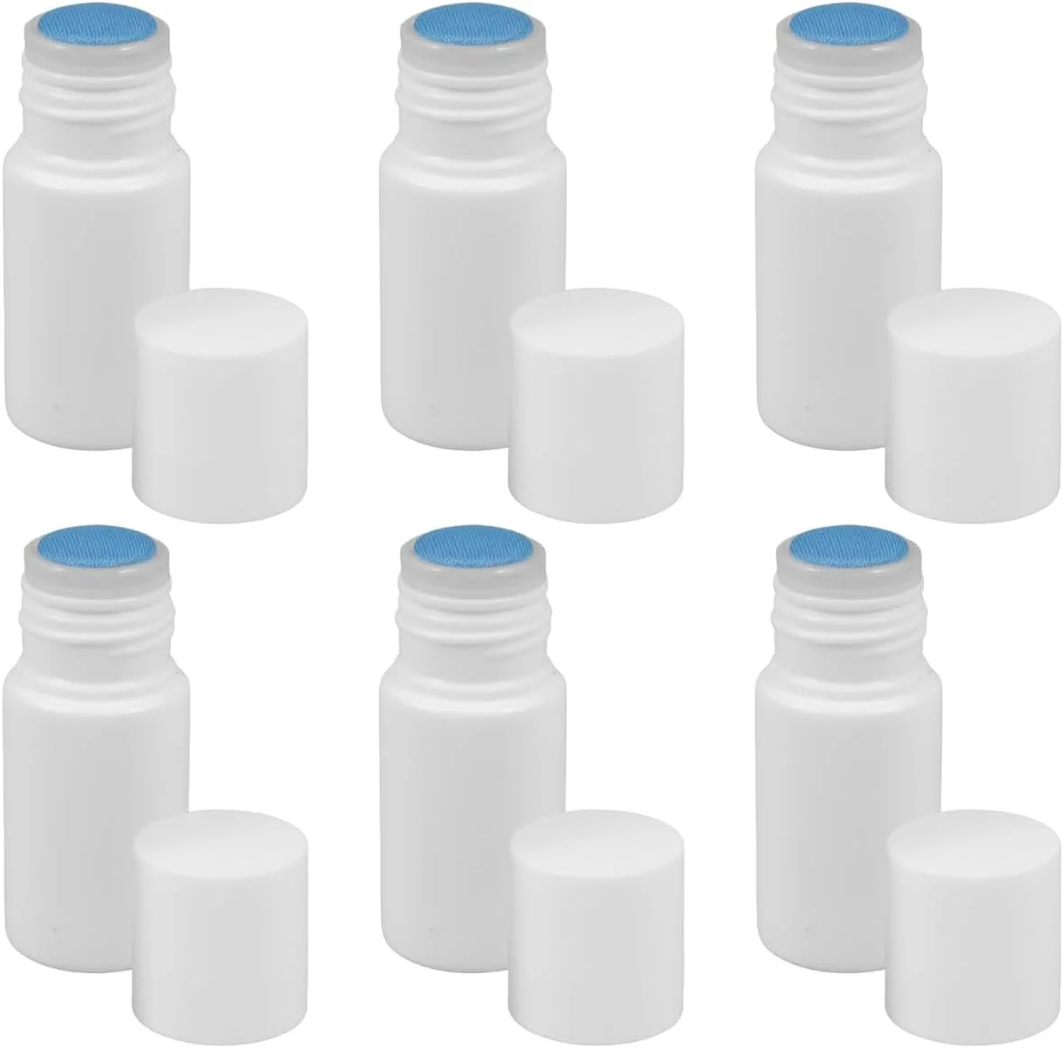 ULTECHNOVO ست 6 عددی بطری اپلیکاتور رنگ با سر اسفنجی قابل استفاده مجدد، بطری خالی با سر اسفنجی برای مو، پلاستیکی سفید ULTECHNOVO ست 6 عددی بطری اپلیکاتور رنگ با سر اسفنجی قابل استفاده مجدد، بطری خالی با سر اسفنجی برای مو، پلاستیکی سفید