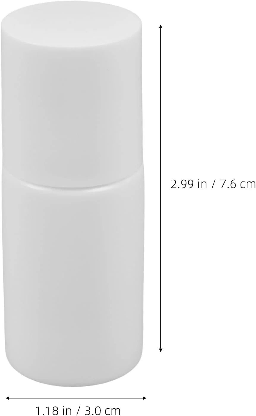 ULTECHNOVO ست 6 عددی بطری اپلیکاتور رنگ با سر اسفنجی قابل استفاده مجدد، بطری خالی با سر اسفنجی برای مو، پلاستیکی سفید