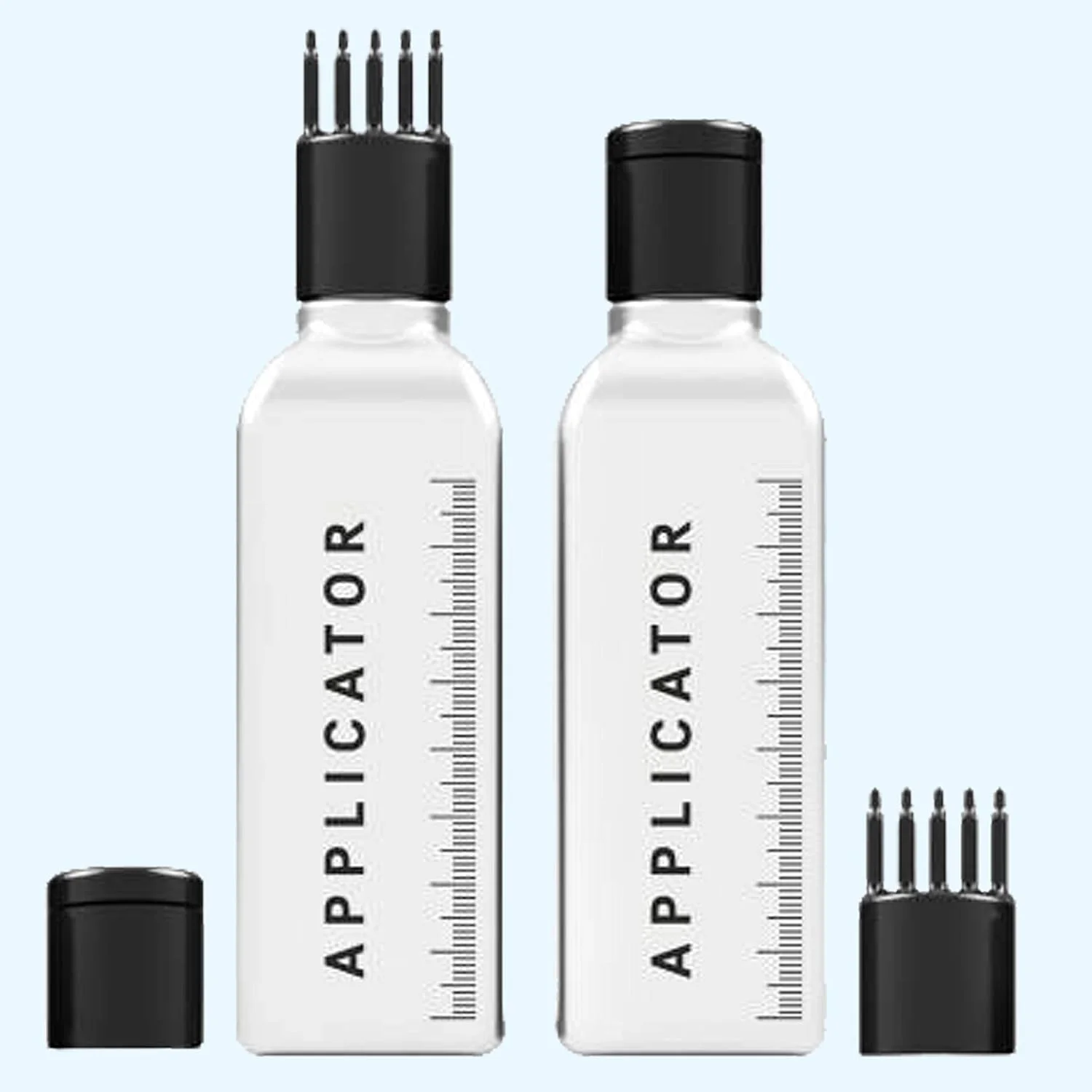 بطری اپلیکاتور ریشه مو VREENY با درپوش شانه ای برای استفاده از روغن مو، شامپو و دارو (بسته 2 عددی) بطری اپلیکاتور ریشه مو VREENY با درپوش شانه ای برای استفاده از روغن مو، شامپو و دارو (بسته 2 عددی)