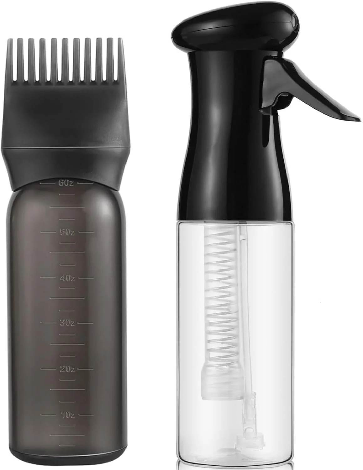 بطری اسپری موی پیوسته و بطری اپلیکاتور شانه ریشه، بطری روغن مو، آبپاش مو برای حالت دادن به مو بطری اسپری موی پیوسته و بطری اپلیکاتور شانه ریشه، بطری روغن مو، آبپاش مو برای حالت دادن به مو