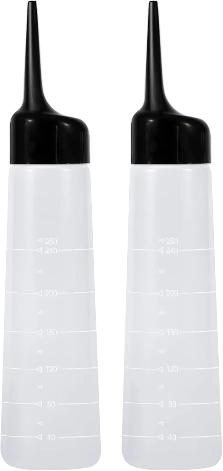 بطری رنگ مو Yebeauty، بسته 4 عددی بطری فشاری 250 میلی لیتری با نوک زاویه دار برای مو بطری رنگ مو Yebeauty، بسته 4 عددی بطری فشاری 250 میلی لیتری با نوک زاویه دار برای مو