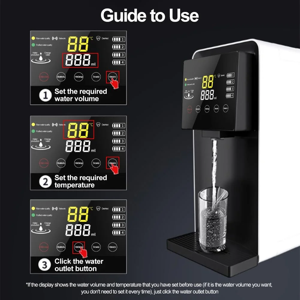 دستگاه تصفیه آب اسمز معکوس رومیزی QXRSOP، سیستم تصفیه 4 مرحله ای، تحویل سریع آب، نسبت آب خالص به پساب 3:1، بدون BPA، بدون نیاز به نصب (سیستم تصفیه آب) دستگاه تصفیه آب اسمز معکوس رومیزی QXRSOP، سیستم تصفیه 4 مرحله ای، تحویل سریع آب، نسبت آب خالص به پساب 3:1، بدون BPA، بدون نیاز به نصب (سیستم تصفیه آب)