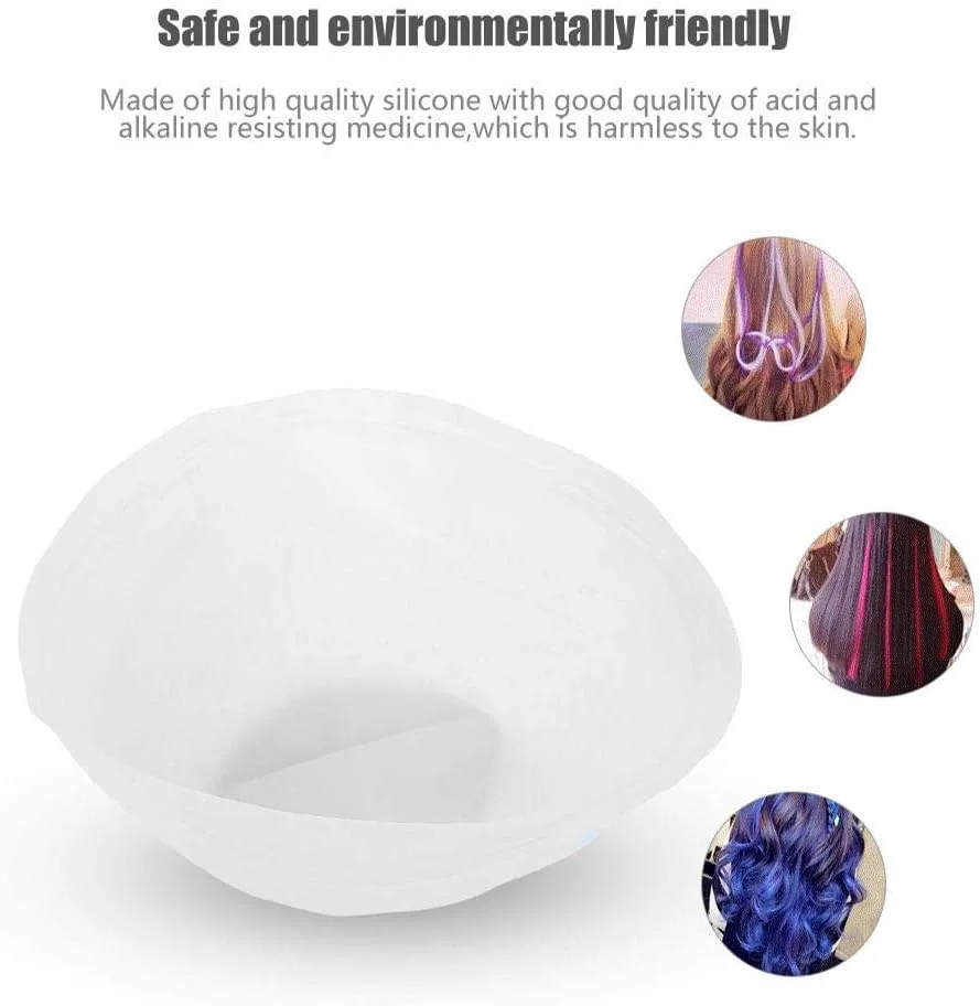 کلاه رنگ مو ژله ای، کلاه سیلیکونی سالن مو با قلاب برای زنان و دختران، ابزار حرفه ای آرایشگری با قابلیت استفاده مجدد