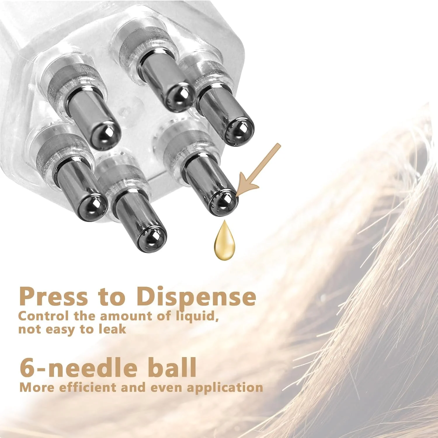 اپلیکاتور روغن مو برای مو، بطری اپلیکاتور برای مو