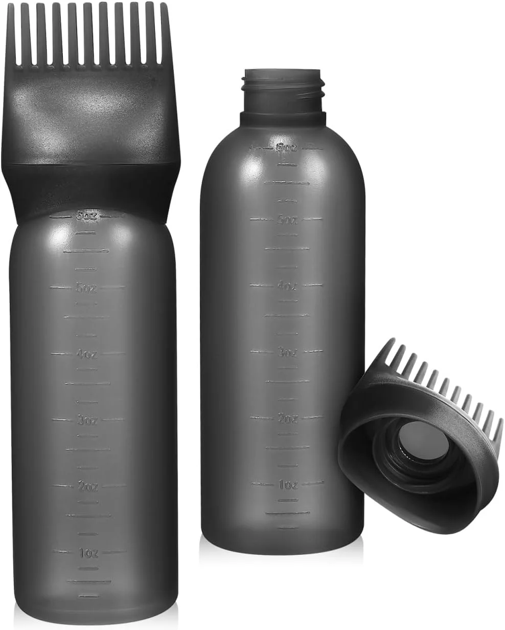 بسته 2 عددی بطری رنگ مو و روغن مو با شانه و برس سر بسته 2 عددی بطری رنگ مو و روغن مو با شانه و برس سر