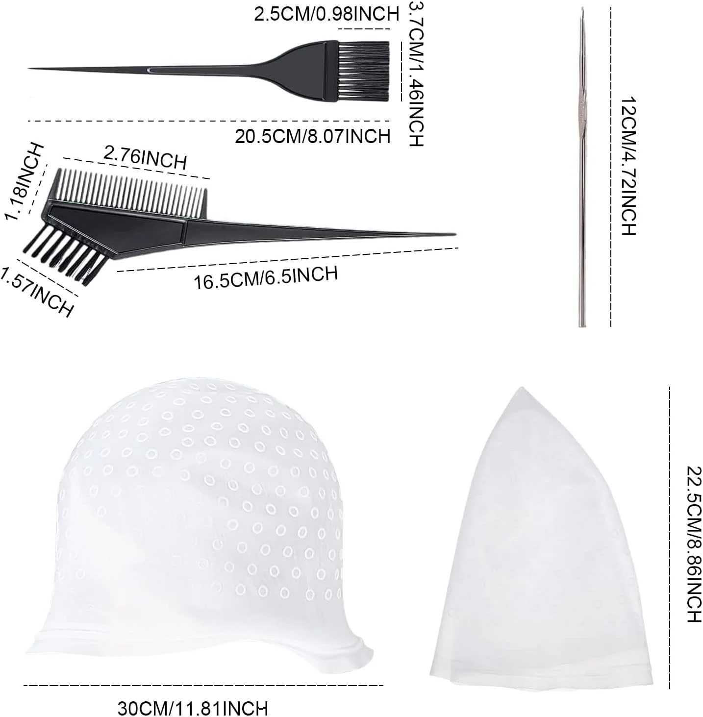 ست کلاه مش هایلایت سیلیکونی 4 تکه، کلاه مش مو با سوزن قلاب پلاستیکی، شانه رنگ مو، برس رنگ مو، کلاه فراستینگ و نوک مو، کلاه فراستینگ مو برای رنگ کردن موی زنان و دختران (4 تکه) ست کلاه مش هایلایت سیلیکونی 4 تکه، کلاه مش مو با سوزن قلاب پلاستیکی، شانه رنگ مو، برس رنگ مو، کلاه فراستینگ و نوک مو، کلاه فراستینگ مو برای رنگ کردن موی زنان و دختران (4 تکه)