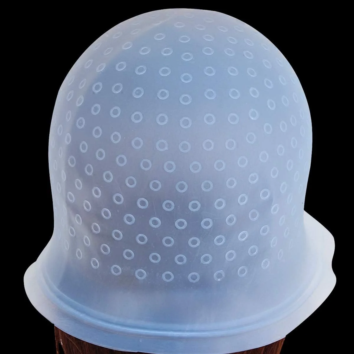 کلاه مش سیلیکونی با سوزن، کلاه مش برای رنگ کردن و هایلایت مو (آبی) کلاه مش سیلیکونی با سوزن، کلاه مش برای رنگ کردن و هایلایت مو (آبی)