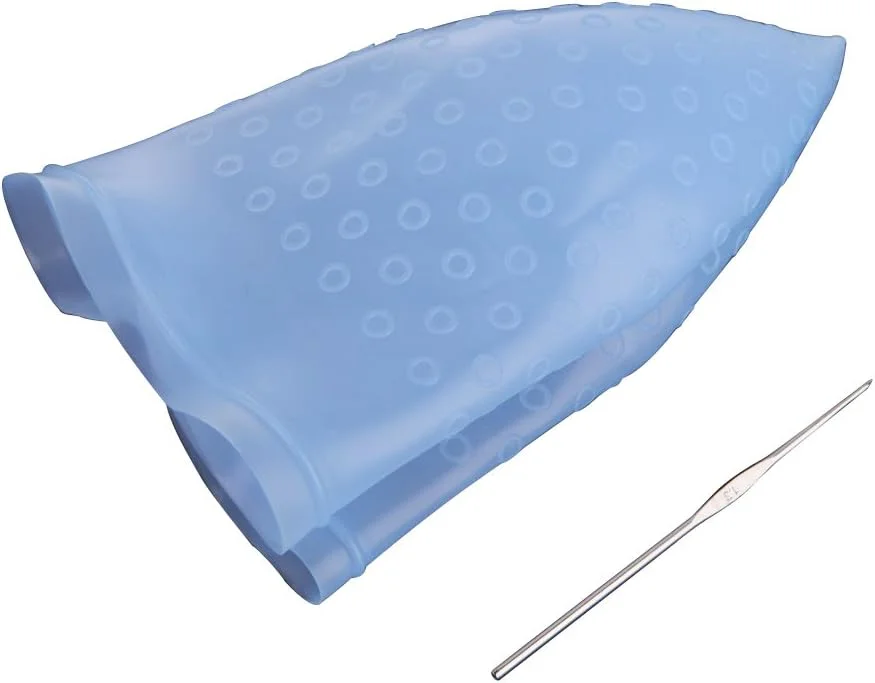 کلاه رنگ موی هایلایت چندبار مصرف سالنی با قلاب فلزی - آبی کلاه رنگ موی هایلایت چندبار مصرف سالنی با قلاب فلزی - آبی