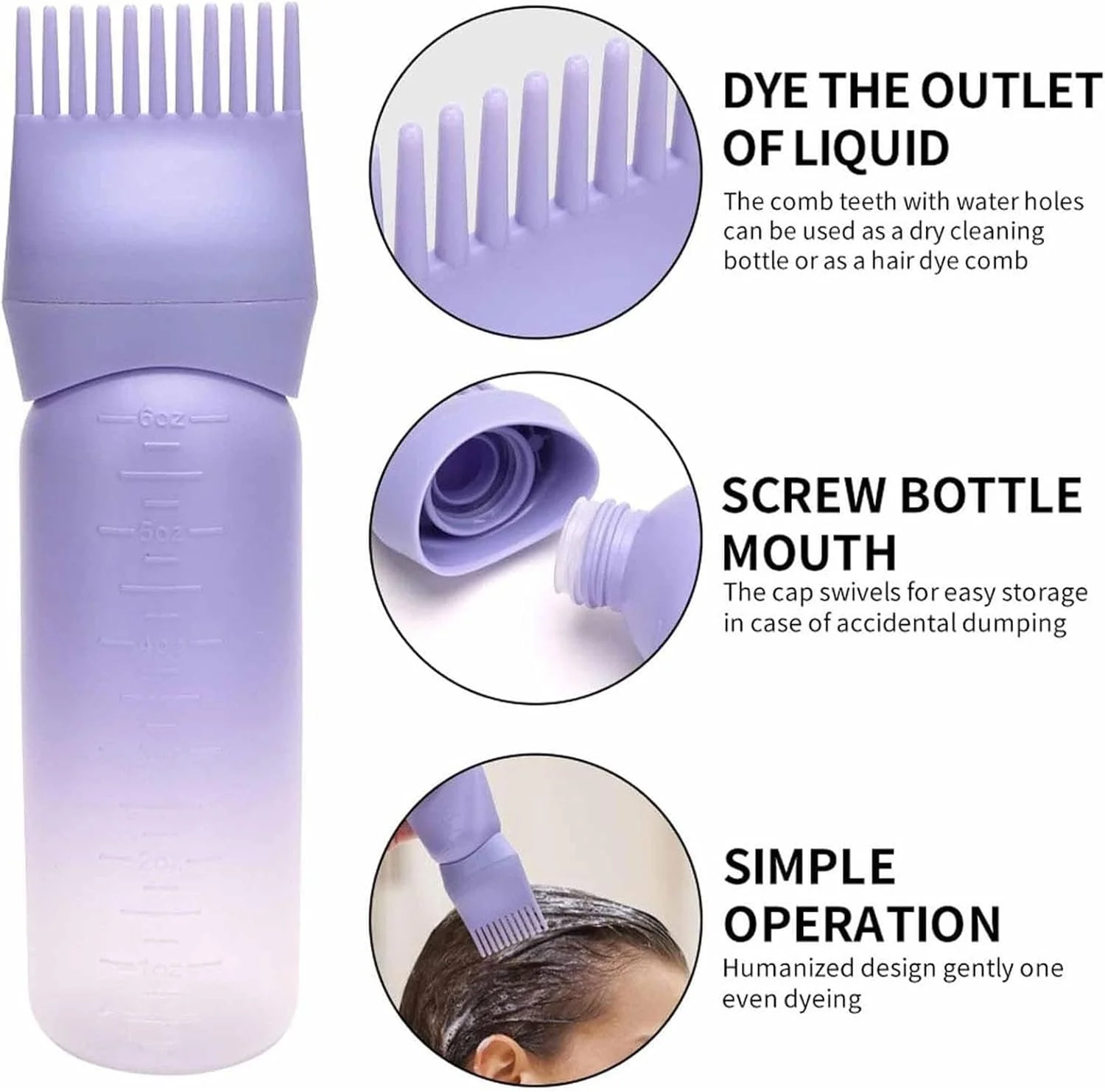 بطری روغن مو 5 عددی، بطری برس رنگ مو، بطری اپلیکاتور شانه ریشه با مقیاس مدرج، بطری روغن سبک وزن برای مو، ابزار اپلیکاتور شانه رنگ مو بطری روغن مو 5 عددی، بطری برس رنگ مو، بطری اپلیکاتور شانه ریشه با مقیاس مدرج، بطری روغن سبک وزن برای مو، ابزار اپلیکاتور شانه رنگ مو