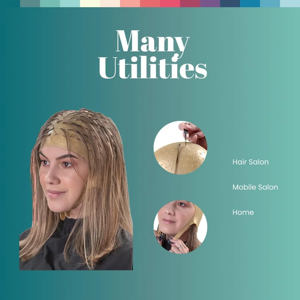 کلاه مش سیلیکونی موی سر Dompel مدل Romana 391-SA - طلایی