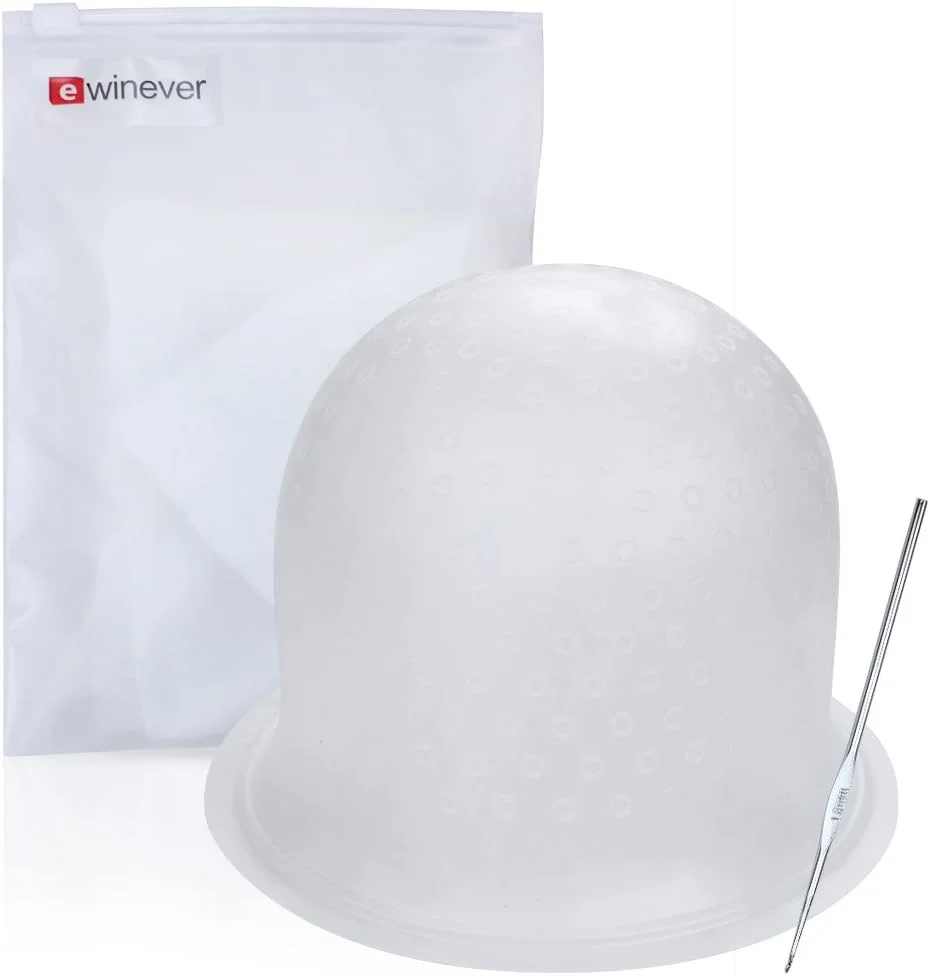 کلاه مش فویل دار ewinever، ابزار حرفه ای آرایشگری سیلیکونی سالن، به همراه قلاب رنگ مو کلاه مش فویل دار ewinever، ابزار حرفه ای آرایشگری سیلیکونی سالن، به همراه قلاب رنگ مو