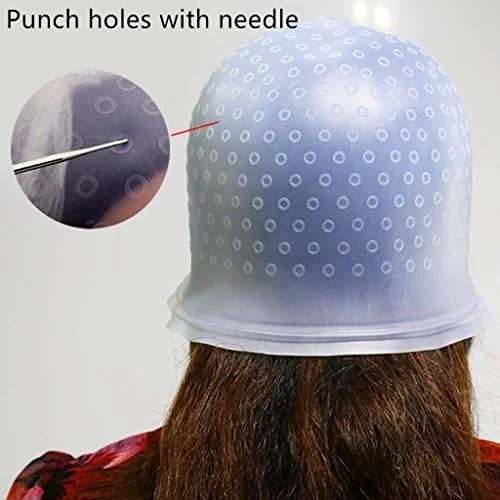 کلاه مش فویل دار ewinever، ابزار حرفه ای آرایشگری سیلیکونی سالن، به همراه قلاب رنگ مو کلاه مش فویل دار ewinever، ابزار حرفه ای آرایشگری سیلیکونی سالن، به همراه قلاب رنگ مو