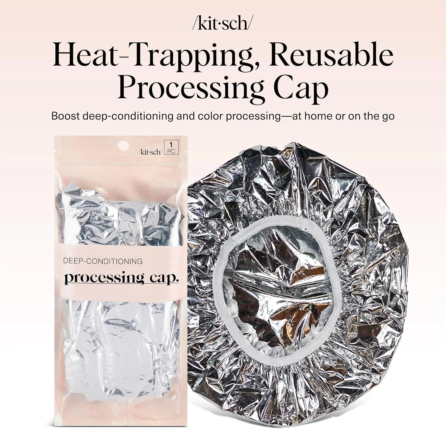 کلاه حرارتی فویلی آلومینیومی کیچ برای نرم کننده عمیق مو - کلاه گرمایشی قابل استفاده مجدد برای نرم کننده عمیق، کلاه فویلی و کلاه حرارتی نرم کننده عمیق برای درمان مو، کلاه پردازش مو، کلاه فویلی