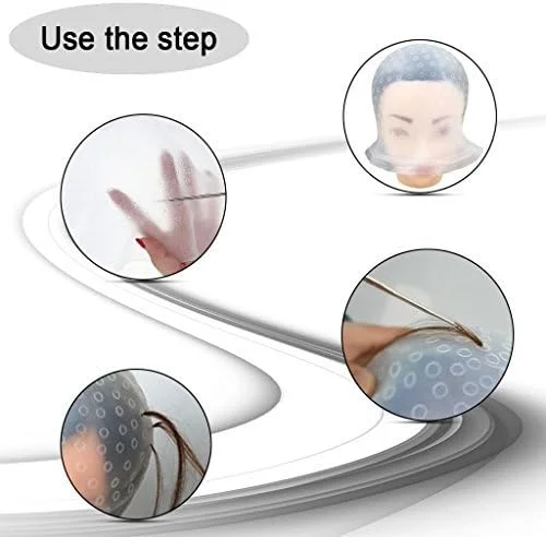 کلاه مش فویل دار ewinever، ابزار حرفه ای آرایشگری سیلیکونی سالن، به همراه قلاب رنگ مو کلاه مش فویل دار ewinever، ابزار حرفه ای آرایشگری سیلیکونی سالن، به همراه قلاب رنگ مو