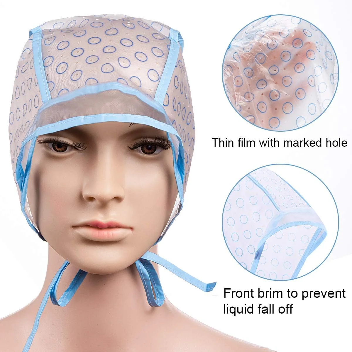 کلاه رنگ مو و هایلایت، 2 عدد کلاه یکبار مصرف رنگ مو با 2 عدد قلاب و برس رنگ مو برای رنگ کردن مو در خانه و سالن کلاه رنگ مو و هایلایت، 2 عدد کلاه یکبار مصرف رنگ مو با 2 عدد قلاب و برس رنگ مو برای رنگ کردن مو در خانه و سالن