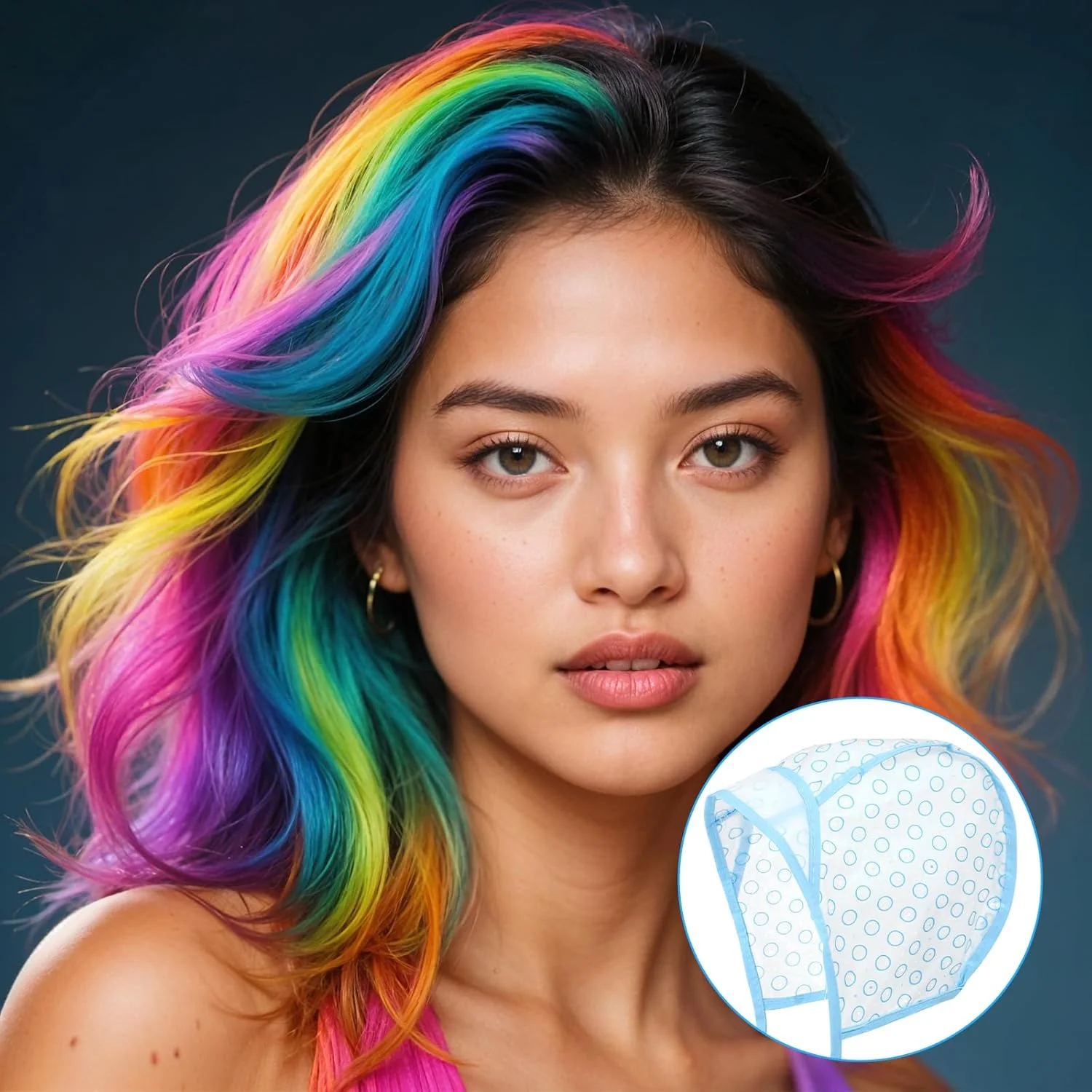 ۳ عدد کلاه مش مو، کلاه یکبار مصرف برای مش کردن مو، همراه با ۳ عدد قلاب پلاستیکی برای رنگ کردن، دکلره، استفاده در سالن و آرایشگری شخصی (آبی) ۳ عدد کلاه مش مو، کلاه یکبار مصرف برای مش کردن مو، همراه با ۳ عدد قلاب پلاستیکی برای رنگ کردن، دکلره، استفاده در سالن و آرایشگری شخصی (آبی)