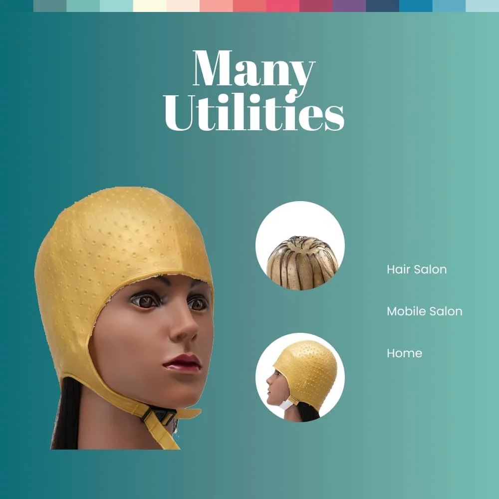 کلاه مش سیلیکونی موی سر Dompel رنگ طلایی | مدل آتناس | کلاه مش مو | هایلایت مو با کیفیت سالن | مناسب برای انواع مو | مدل 401-SA کلاه مش سیلیکونی موی سر Dompel رنگ طلایی | مدل آتناس | کلاه مش مو | هایلایت مو با کیفیت سالن | مناسب برای انواع مو | مدل 401-SA