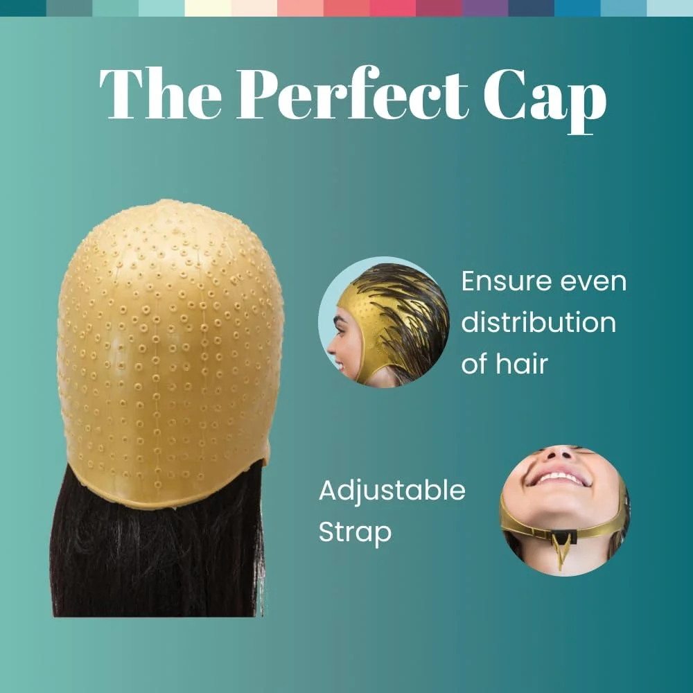 کلاه مش سیلیکونی موی سر Dompel رنگ طلایی | مدل آتناس | کلاه مش مو | هایلایت مو با کیفیت سالن | مناسب برای انواع مو | مدل 401-SA کلاه مش سیلیکونی موی سر Dompel رنگ طلایی | مدل آتناس | کلاه مش مو | هایلایت مو با کیفیت سالن | مناسب برای انواع مو | مدل 401-SA