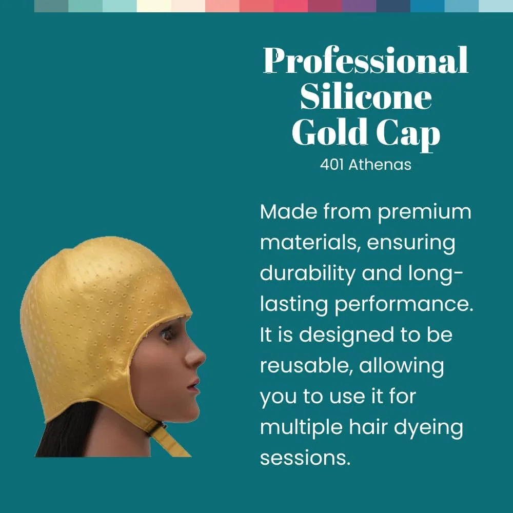 کلاه مش سیلیکونی موی سر Dompel رنگ طلایی | مدل آتناس | کلاه مش مو | هایلایت مو با کیفیت سالن | مناسب برای انواع مو | مدل 401-SA کلاه مش سیلیکونی موی سر Dompel رنگ طلایی | مدل آتناس | کلاه مش مو | هایلایت مو با کیفیت سالن | مناسب برای انواع مو | مدل 401-SA