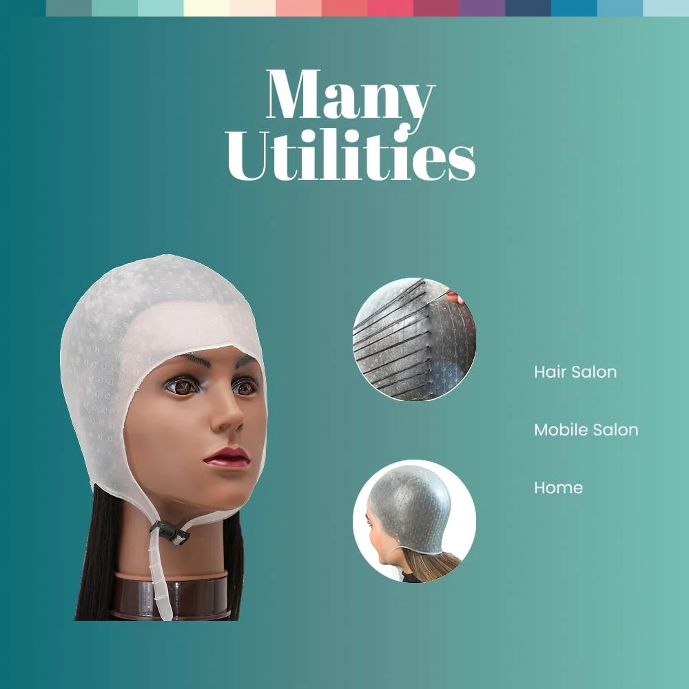 کلاه مش سیلیکونی موی سر دامپل سفید | مدل رومانا 390-SA | هایلایت با کیفیت سالن برای انواع مو کلاه مش سیلیکونی موی سر دامپل سفید | مدل رومانا 390-SA | هایلایت با کیفیت سالن برای انواع مو