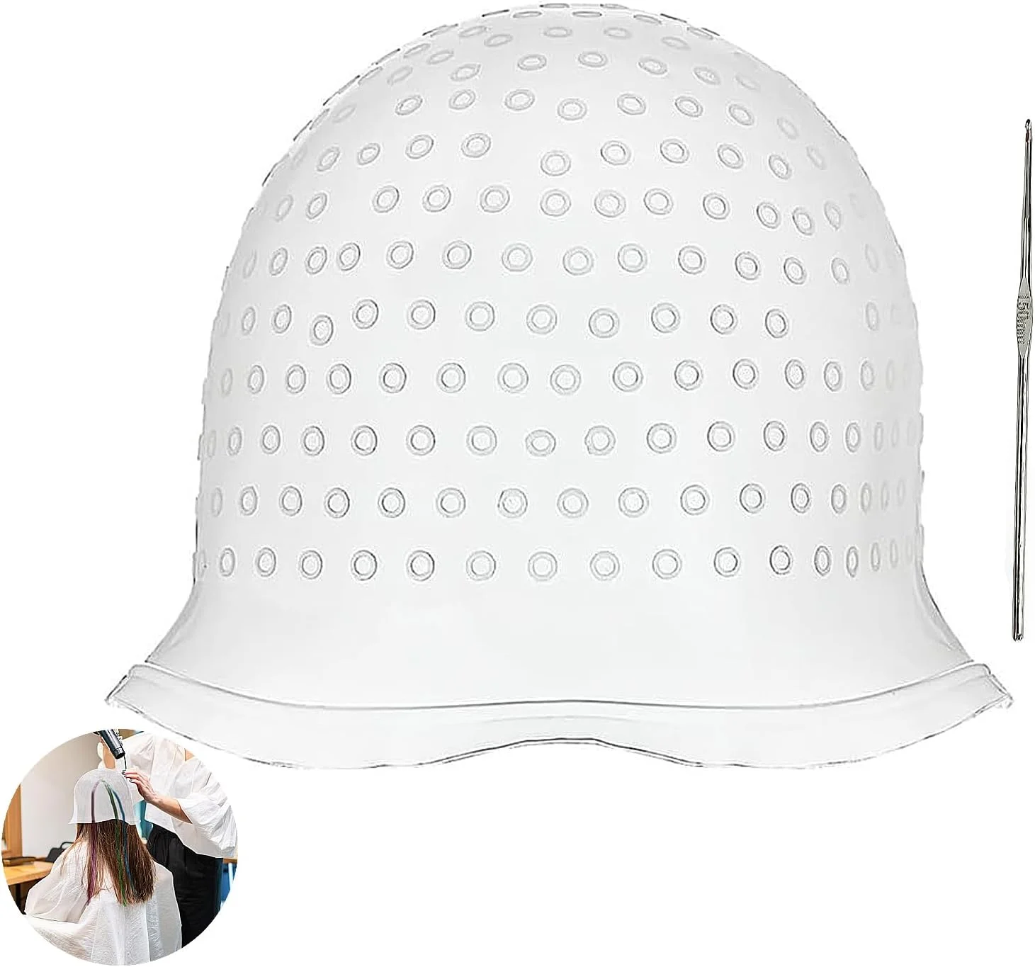 کلاه مش مو، کیت مش مو، کلاه مش، کلاه مش مو سیلیکونی، کلاه های مش مو قابل استفاده مجدد با قلاب ابزار رنگ آمیزی مو برای زنان و مردان کلاه مش مو، کیت مش مو، کلاه مش، کلاه مش مو سیلیکونی، کلاه های مش مو قابل استفاده مجدد با قلاب ابزار رنگ آمیزی مو برای زنان و مردان