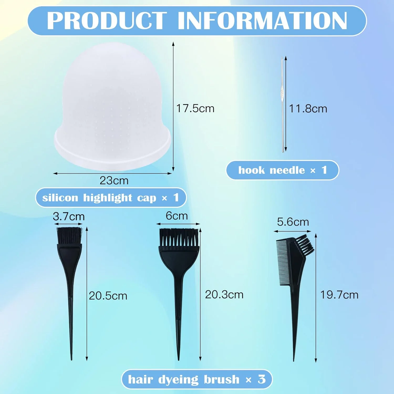 کلاه مش سوراخ دار سیلیکونی مو با برس و سوزن رنگ مو، کلاه مش، کلاه هایلایت، ابزار حرفه ای آرایشگری مو سیلیکونی برای زنان و مردان کلاه مش سوراخ دار سیلیکونی مو با برس و سوزن رنگ مو، کلاه مش، کلاه هایلایت، ابزار حرفه ای آرایشگری مو سیلیکونی برای زنان و مردان