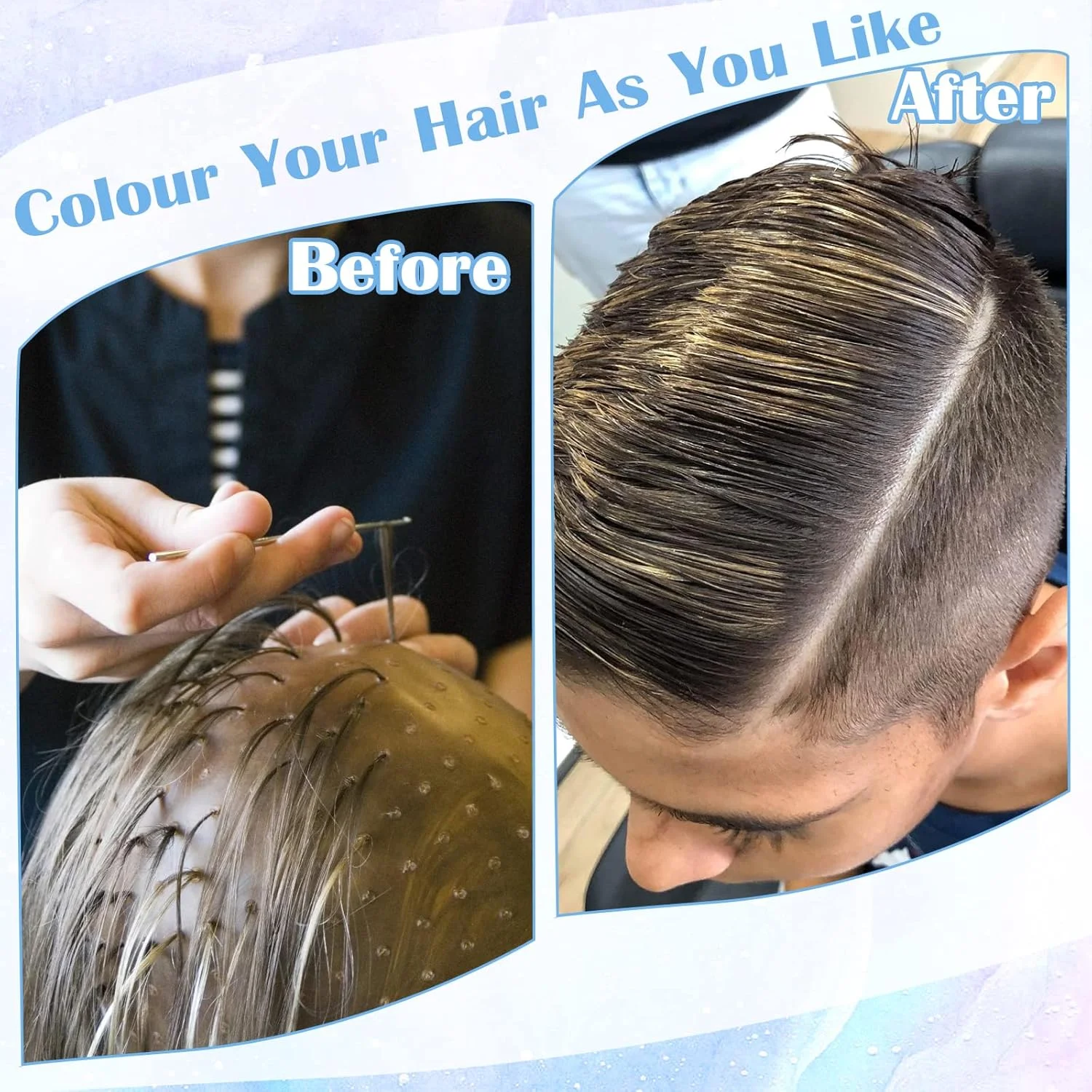 کلاه مش سوراخ دار سیلیکونی مو با برس و سوزن رنگ مو، کلاه مش، کلاه هایلایت، ابزار حرفه ای آرایشگری مو سیلیکونی برای زنان و مردان کلاه مش سوراخ دار سیلیکونی مو با برس و سوزن رنگ مو، کلاه مش، کلاه هایلایت، ابزار حرفه ای آرایشگری مو سیلیکونی برای زنان و مردان