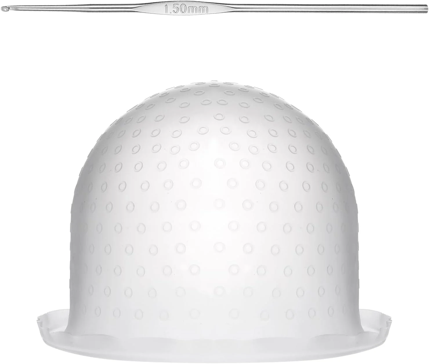 کلاه مش سیلیکونی سوراخ دار به همراه سوزن، کلاه های سوراخ دار حرفه ای و قابل استفاده مجدد با قلاب برای رنگ کردن مو در سالن های آرایشی، ابزار رنگ آمیزی مو برای زنان و مردان کلاه مش سیلیکونی سوراخ دار به همراه سوزن، کلاه های سوراخ دار حرفه ای و قابل استفاده مجدد با قلاب برای رنگ کردن مو در سالن های آرایشی، ابزار رنگ آمیزی مو برای زنان و مردان