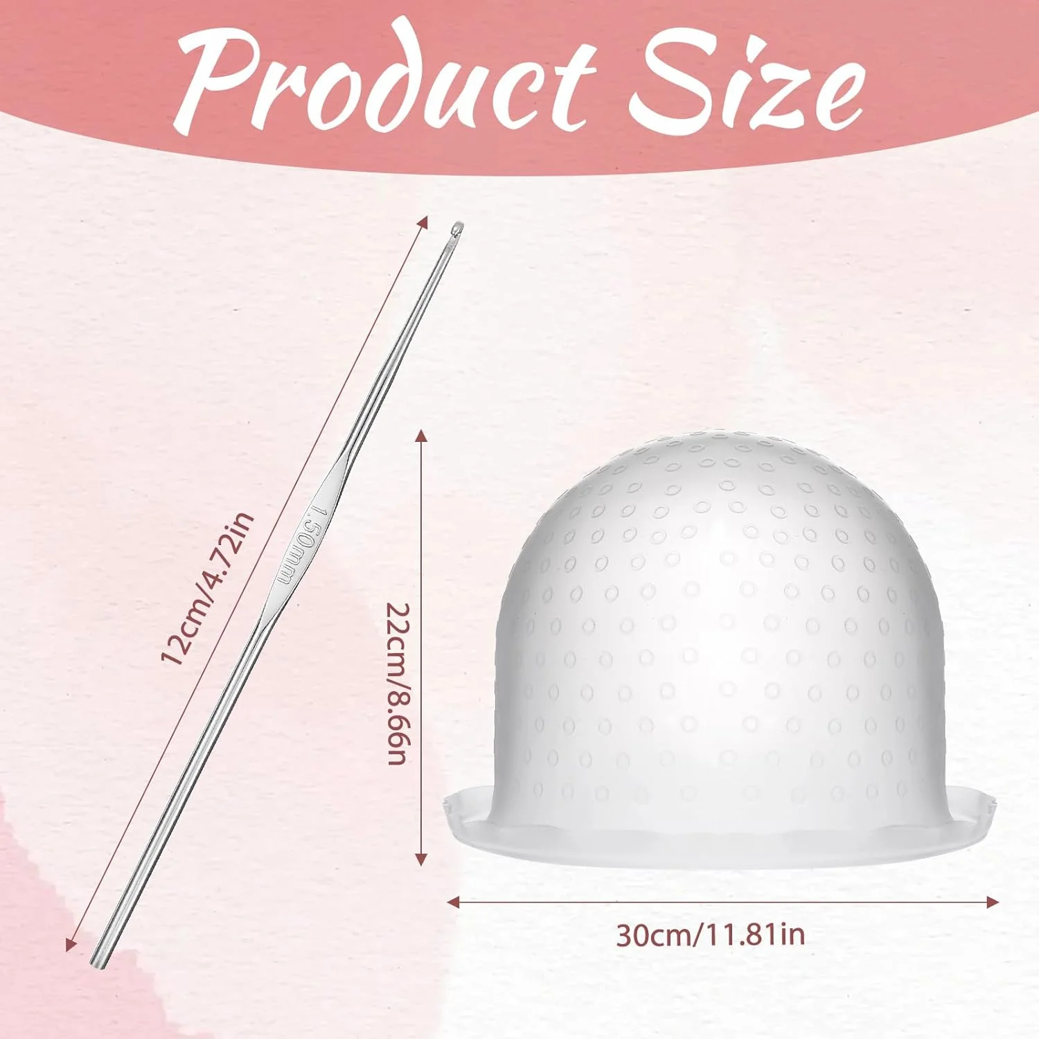 کلاه مش سیلیکونی سوراخ دار به همراه سوزن، کلاه های سوراخ دار حرفه ای و قابل استفاده مجدد با قلاب برای رنگ کردن مو در سالن های آرایشی، ابزار رنگ آمیزی مو برای زنان و مردان کلاه مش سیلیکونی سوراخ دار به همراه سوزن، کلاه های سوراخ دار حرفه ای و قابل استفاده مجدد با قلاب برای رنگ کردن مو در سالن های آرایشی، ابزار رنگ آمیزی مو برای زنان و مردان