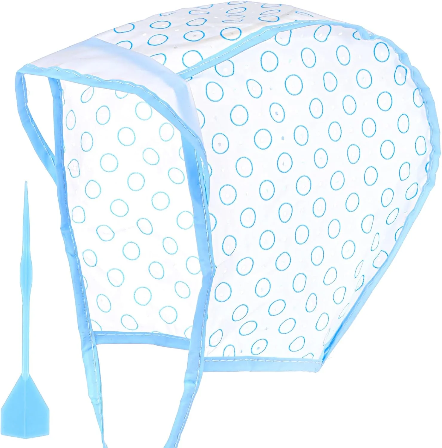 کلاه مش مو آبی به همراه قلاب پلاستیکی برای رنگ کردن مو در خانه و سالن کلاه مش مو آبی به همراه قلاب پلاستیکی برای رنگ کردن مو در خانه و سالن