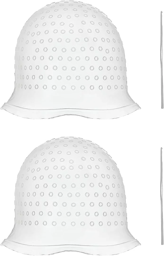 کلاه مش دو تکه سیلیکونی با قلاب، ابزار رنگ آمیزی حرفه ای و قابل استفاده مجدد سالن برای آقایان و بانوان کلاه مش دو تکه سیلیکونی با قلاب، ابزار رنگ آمیزی حرفه ای و قابل استفاده مجدد سالن برای آقایان و بانوان