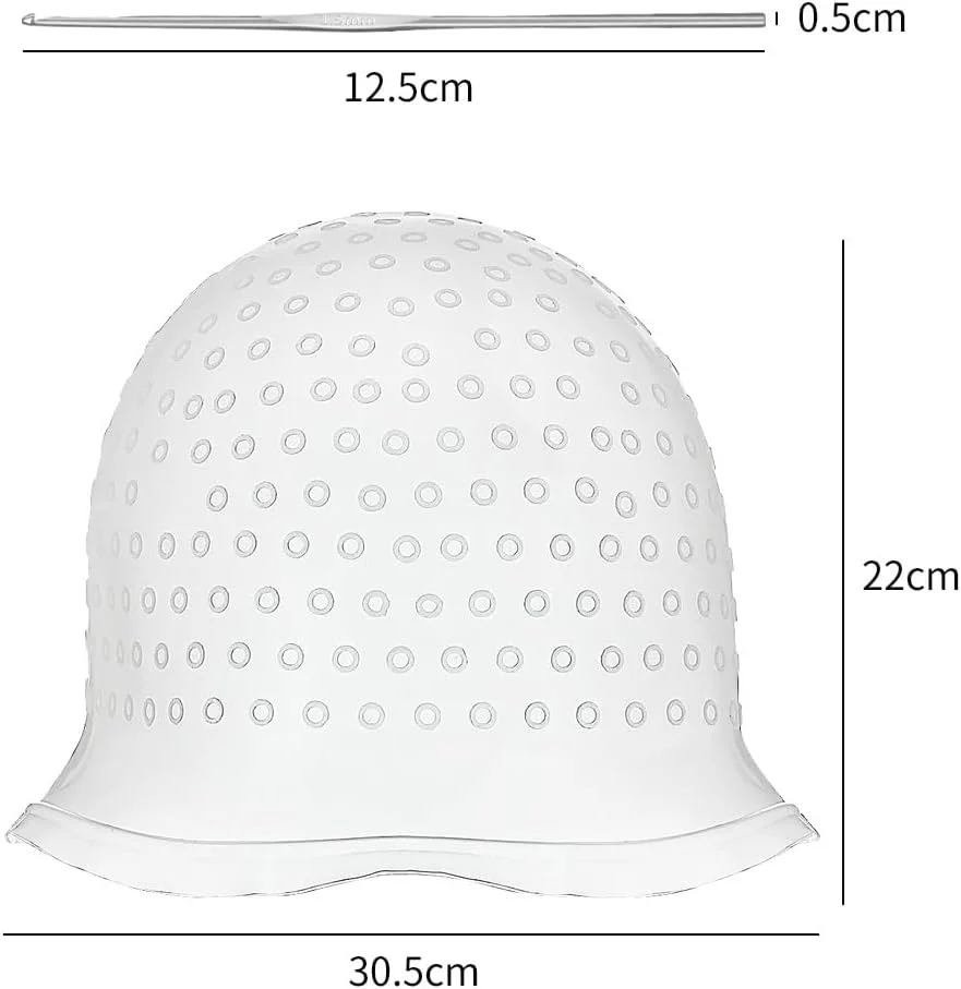 کلاه مش دو تکه سیلیکونی با قلاب، ابزار رنگ آمیزی حرفه ای و قابل استفاده مجدد سالن برای آقایان و بانوان کلاه مش دو تکه سیلیکونی با قلاب، ابزار رنگ آمیزی حرفه ای و قابل استفاده مجدد سالن برای آقایان و بانوان