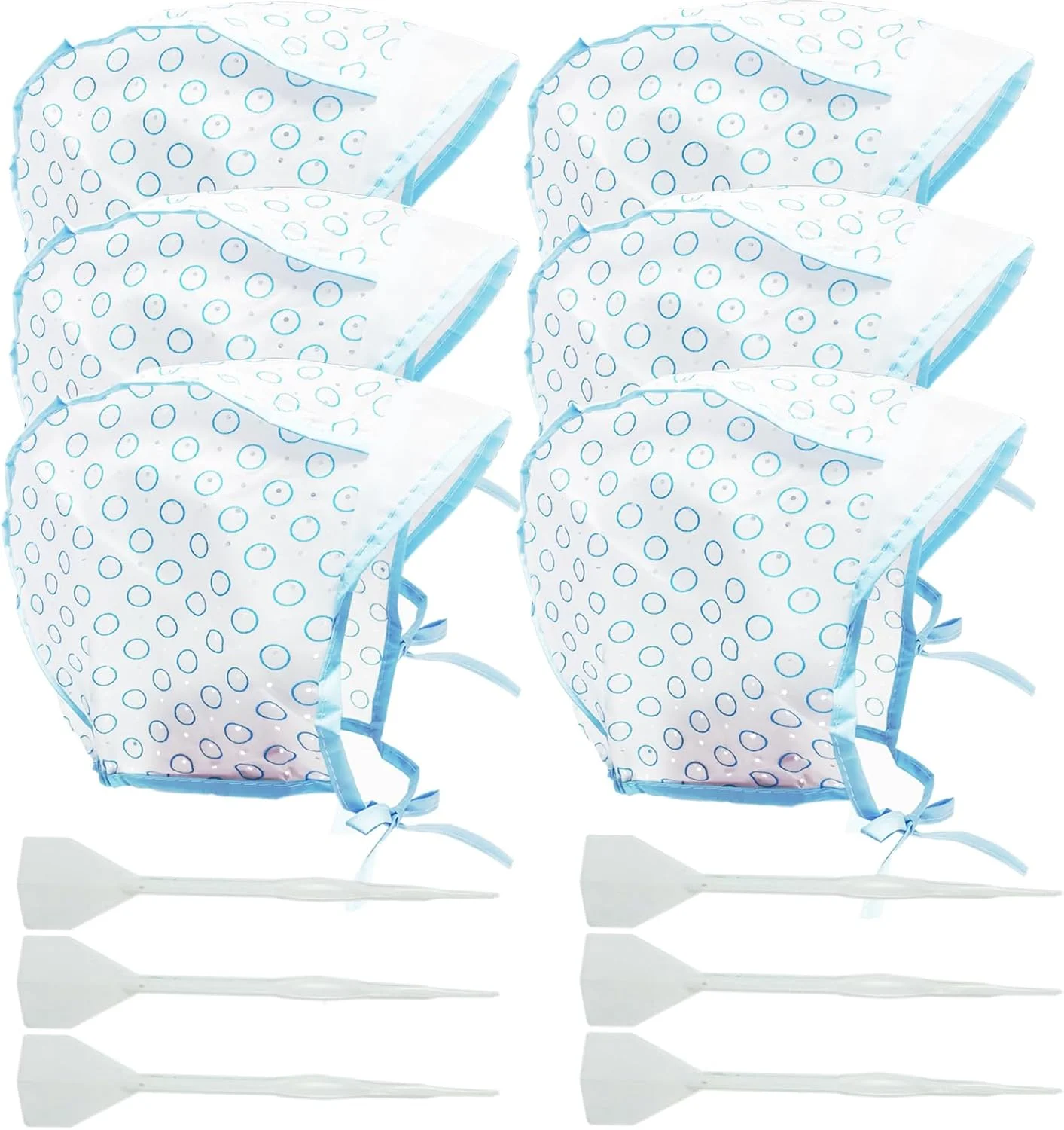 کلاه رنگ مو سالنی، 6 عدد کلاه مش مو با 6 عدد سوزن مو قلاب بافی، کلاه یکبار مصرف برای رنگ کردن مو، مناسب برای استفاده در سالن و منزل، لوازم رنگ مو کلاه رنگ مو سالنی، 6 عدد کلاه مش مو با 6 عدد سوزن مو قلاب بافی، کلاه یکبار مصرف برای رنگ کردن مو، مناسب برای استفاده در سالن و منزل، لوازم رنگ مو