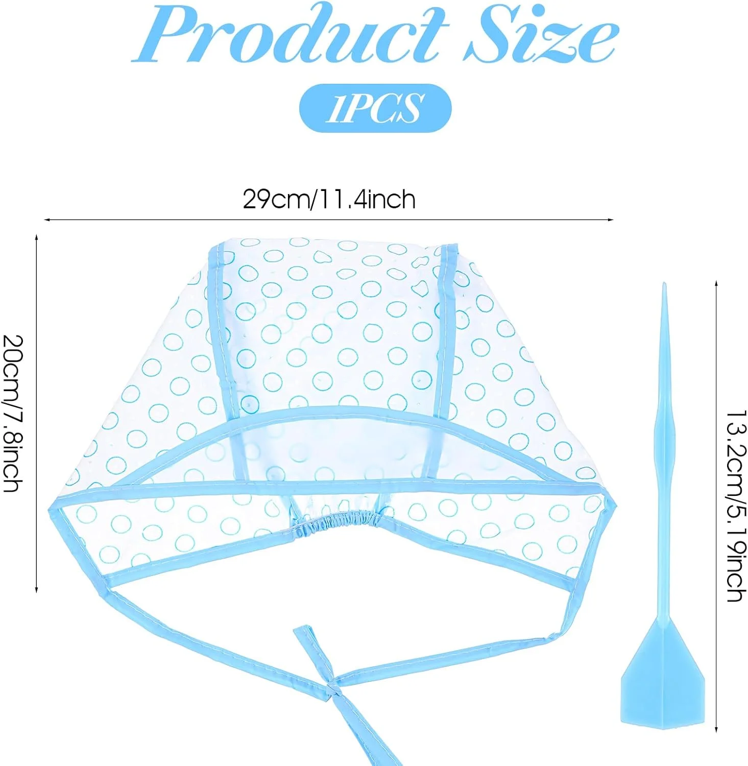 کلاه مش مو آبی به همراه قلاب پلاستیکی برای رنگ کردن مو در خانه و سالن کلاه مش مو آبی به همراه قلاب پلاستیکی برای رنگ کردن مو در خانه و سالن