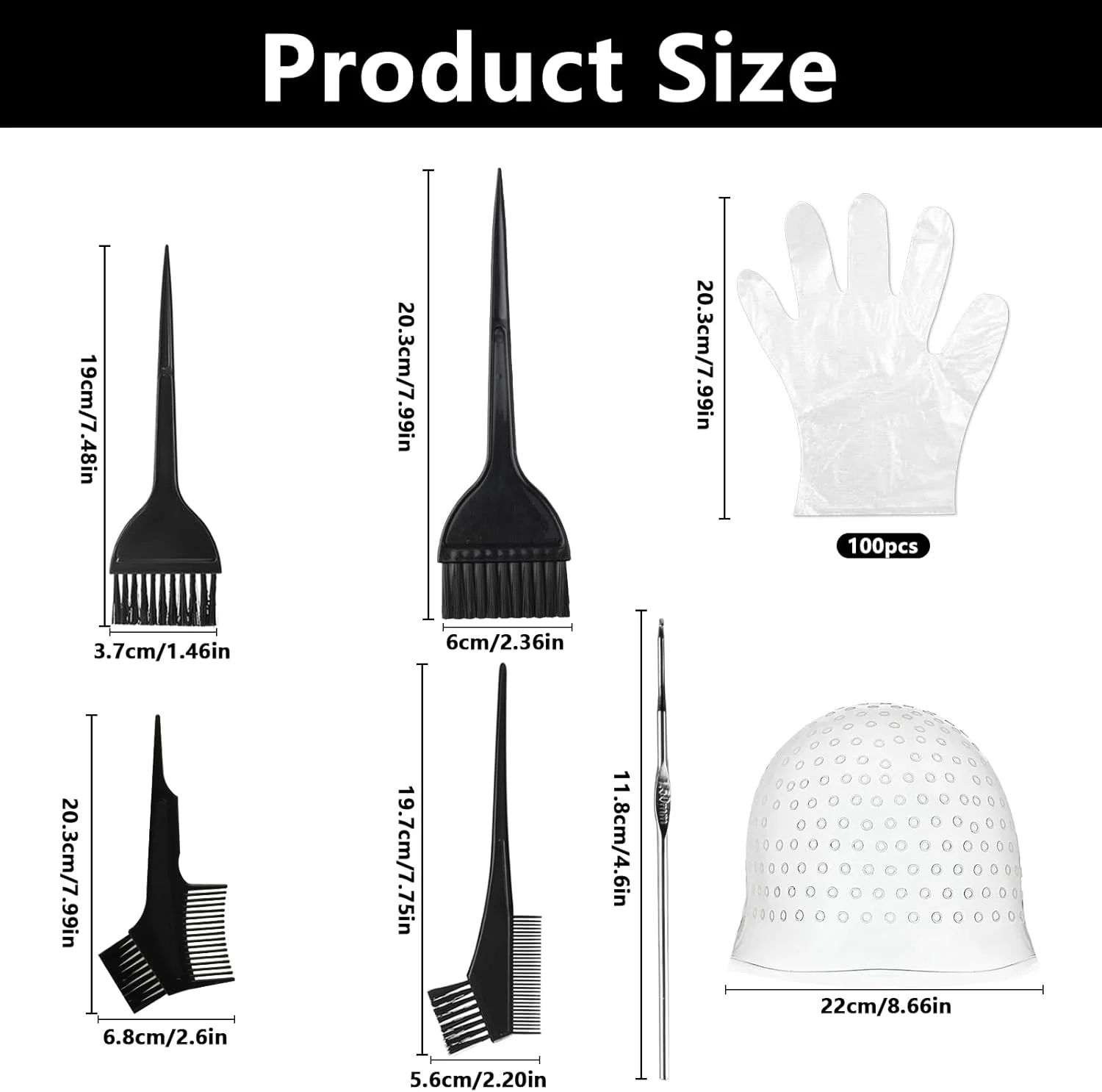 1 عدد کلاه مش مو سیلیکونی سوراخ دار به همراه 5 برس رنگ مو و 1 سوزن 1 عدد کلاه مش مو سیلیکونی سوراخ دار به همراه 5 برس رنگ مو و 1 سوزن