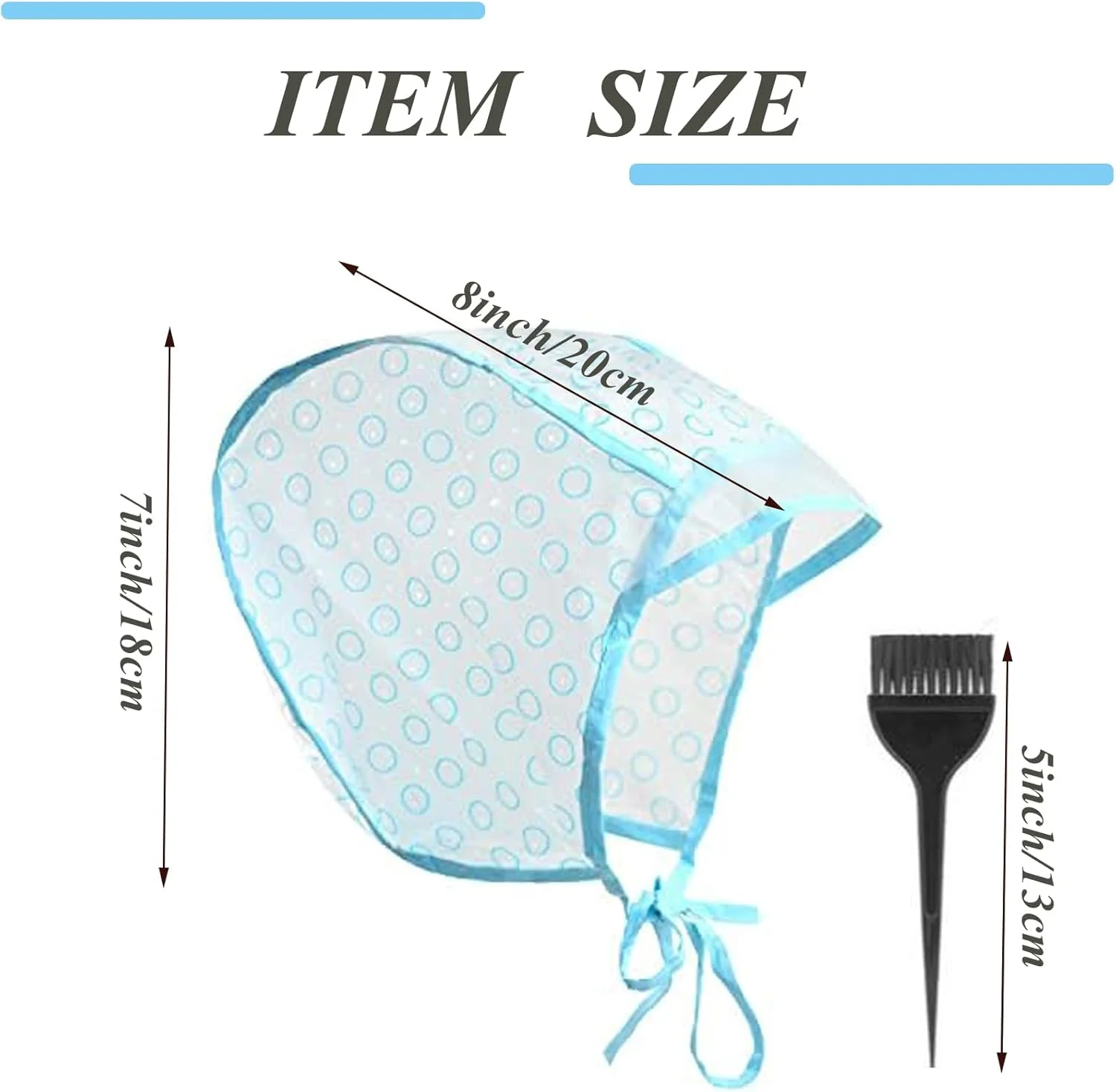 کلاه مش مو و کاردک رنگ مو، کلاه رنگ موی سالنی با قلاب برای رنگ کردن مو (1 عدد) کلاه مش مو و کاردک رنگ مو، کلاه رنگ موی سالنی با قلاب برای رنگ کردن مو (1 عدد)