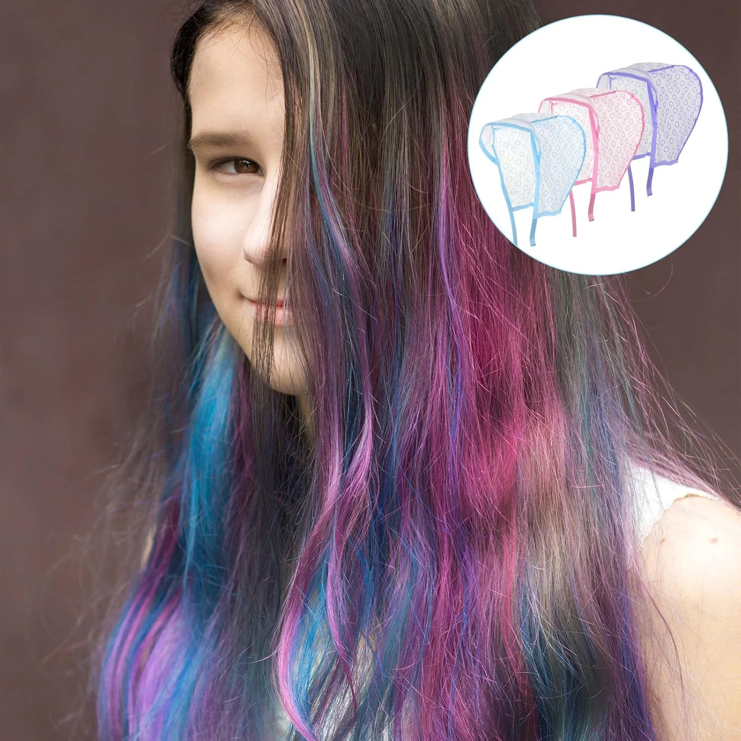 ست ۹ عددی هایلایت مو، کلاه هایلایت با ۳ قلاب پلاستیکی و ۳ برس رنگ مو، کلاه هایلایت برای رنگ کردن مو، دکلره سالن و لوازم آرایشگری DIY (آبی، صورتی، بنفش) ست ۹ عددی هایلایت مو، کلاه هایلایت با ۳ قلاب پلاستیکی و ۳ برس رنگ مو، کلاه هایلایت برای رنگ کردن مو، دکلره سالن و لوازم آرایشگری DIY (آبی، صورتی، بنفش)