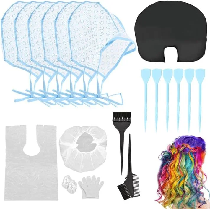 کلاه مش مو 35 عددی با قلاب، کلاه مش برای مو، کیت کلاه مش با قلاب ابزار رنگ آمیزی مو برای زنان و مردان کلاه مش مو 35 عددی با قلاب، کلاه مش برای مو، کیت کلاه مش با قلاب ابزار رنگ آمیزی مو برای زنان و مردان