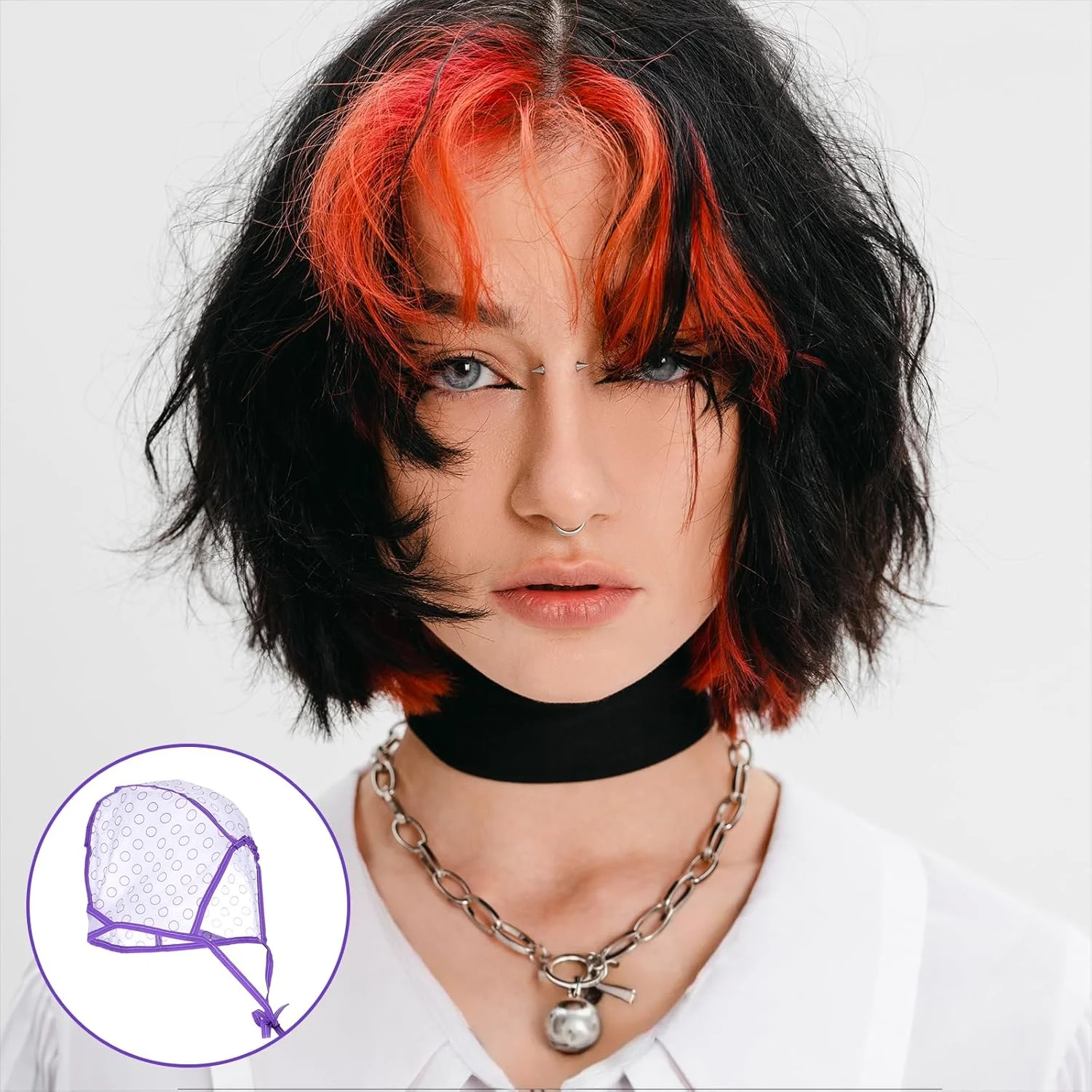 ست ۳ عددی کلاه مش مو به همراه ۳ قلاب پلاستیکی، مناسب رنگ کردن، دکلره و مش کردن مو در خانه و سالن (صورتی، آبی، بنفش) ست ۳ عددی کلاه مش مو به همراه ۳ قلاب پلاستیکی، مناسب رنگ کردن، دکلره و مش کردن مو در خانه و سالن (صورتی، آبی، بنفش)