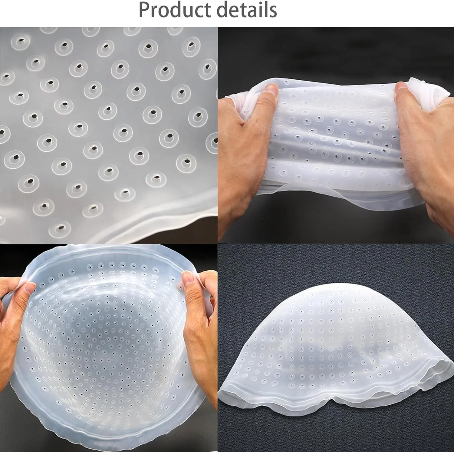 کلاه هایلایت سیلیکونی برای رنگ کردن مو، 17 تکه کلاه هایلایت با قلاب، ابزار رنگ و دکلره موی قابل استفاده مجدد برای آرایشگاه، مناسب بانوان و آقایان کلاه هایلایت سیلیکونی برای رنگ کردن مو، 17 تکه کلاه هایلایت با قلاب، ابزار رنگ و دکلره موی قابل استفاده مجدد برای آرایشگاه، مناسب بانوان و آقایان